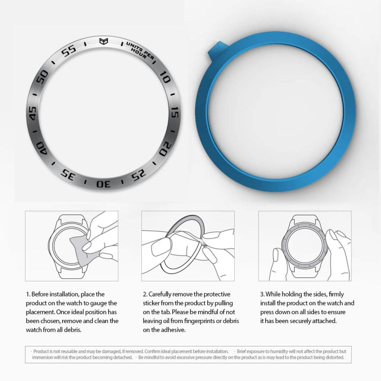 For Samsung Galaxy Watch 3 45mm Smart Watch Steel Bezel Ring, A Version