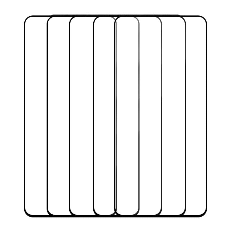 For vivo X70 5pcs / Pack Do As You Wish Silk Screen Printed HD Tempered Glass Film - Black
