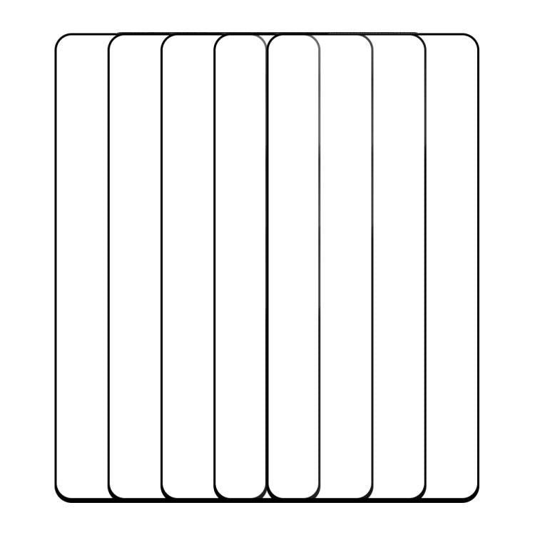 For vivo X100s 5pcs / Pack Do As You Wish Silk Screen Printed HD Tempered Glass Film - Black