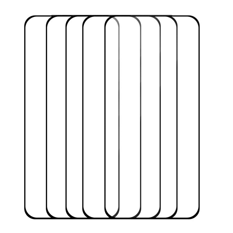 For vivo X200 Pro mini 5pcs / Pack Do As You Wish Silk Screen Printed HD Tempered Glass Film - Black
