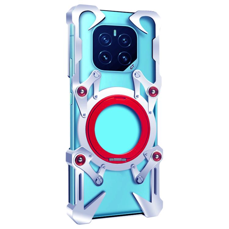 For Honor GT Pro Rotating Bracket Hollow Metal Phone Case with Lanyard