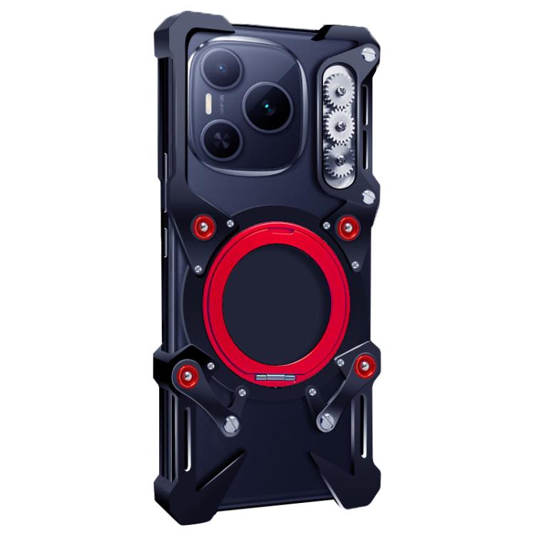 For Honor Power Rotating Bracket Hollow Metal Phone Case with Lanyard