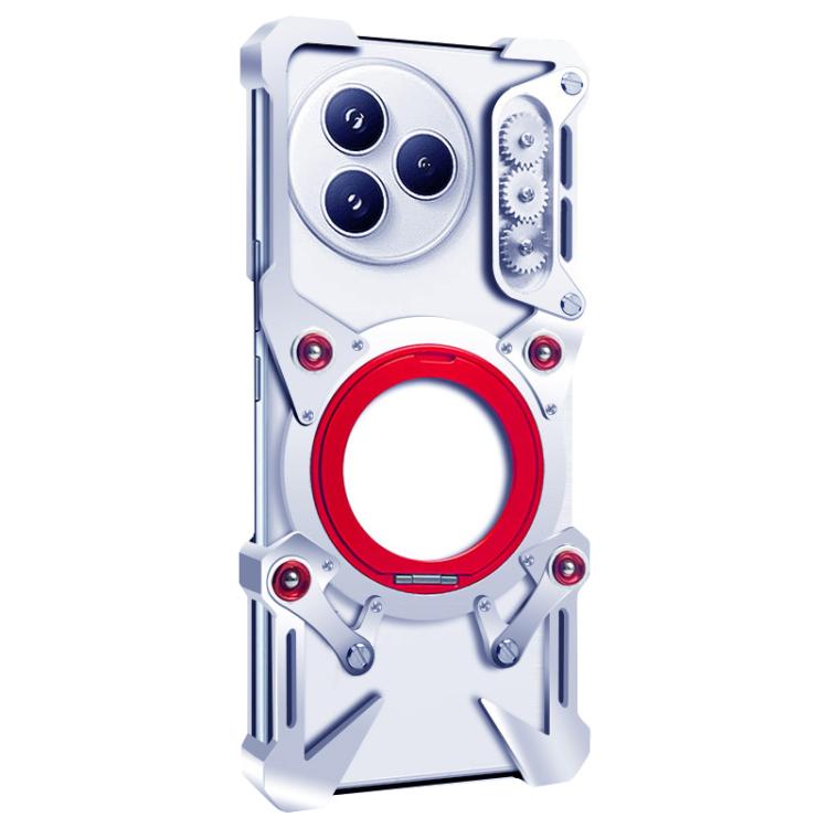 For Xiaomi Civi 5 Pro Rotating Bracket Hollow Metal Phone Case with Lanyard