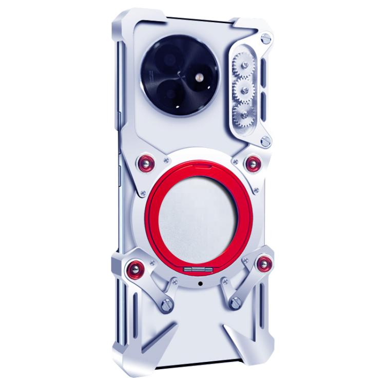 For Redmi K80 Ultra Rotating Bracket Hollow Metal Phone Case with Lanyard