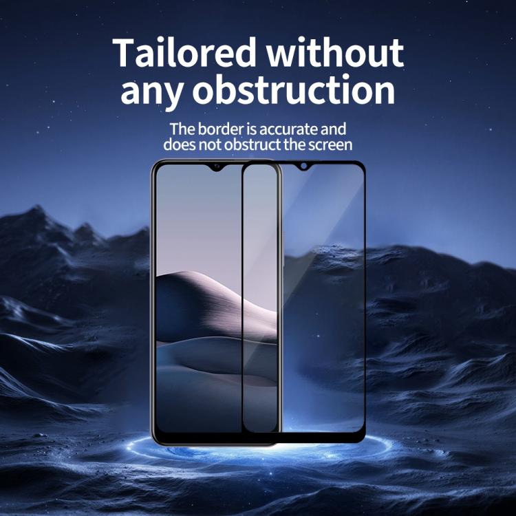 For vivo Y20 / Y20i / Y20A / Y20s Do As You Wish Silk Screen Printed HD Tempered Glass Film - Black