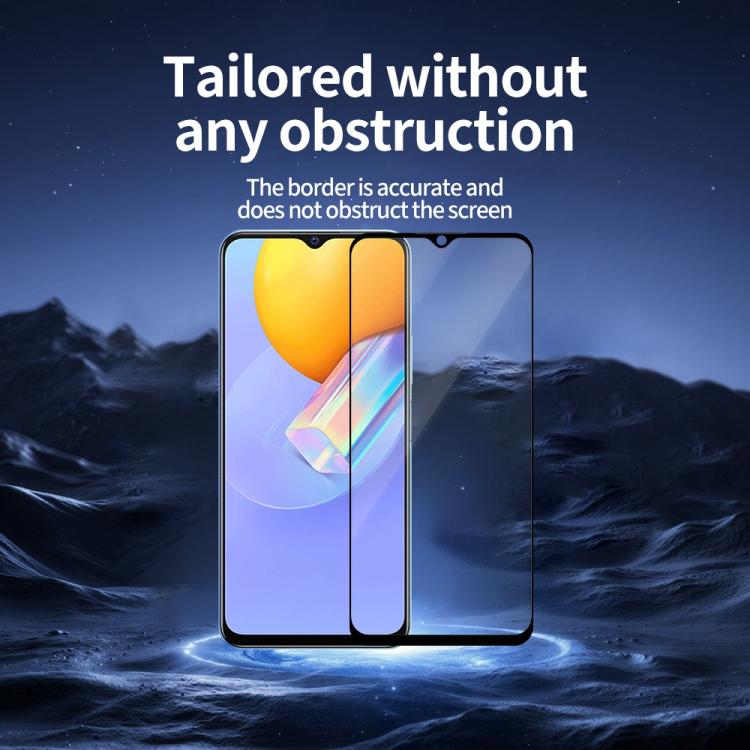 For vivo Y31 / Y31s Do As You Wish Silk Screen Printed HD Tempered Glass Film - Black