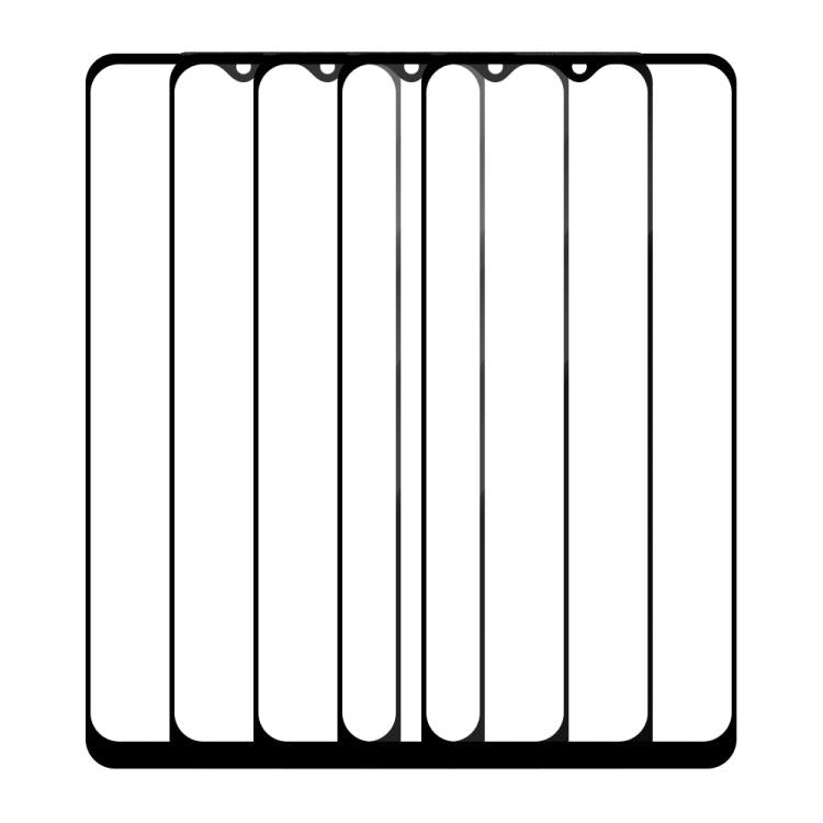For vivo Y02 / Y02A / Y02s 5pcs / Pack Do As You Wish Silk Screen Printed HD Tempered Glass Film - Black
