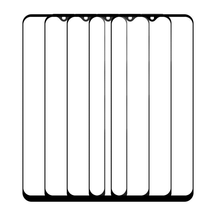 For vivo Y10 / Y10 t1 5pcs / Pack Do As You Wish Silk Screen Printed HD Tempered Glass Film - Black
