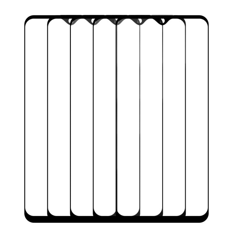 For vivo Y12 5pcs / Pack Do As You Wish Silk Screen Printed HD Tempered Glass Film - Black