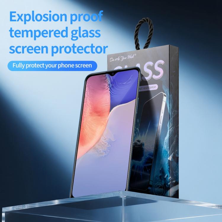 For vivo Y15a / Y15s 5pcs / Pack Do As You Wish Silk Screen Printed HD Tempered Glass Film - Black