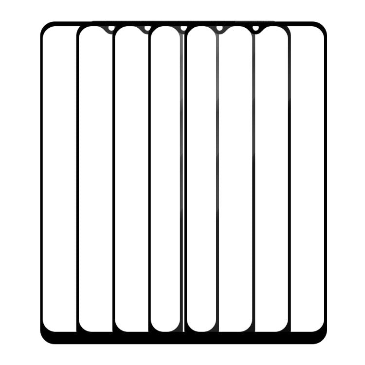 For vivo Y16 5pcs / Pack Do As You Wish Silk Screen Printed HD Tempered Glass Film - Black