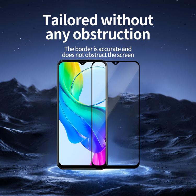 For vivo Y18i 5pcs / Pack Do As You Wish Silk Screen Printed HD Tempered Glass Film - Black
