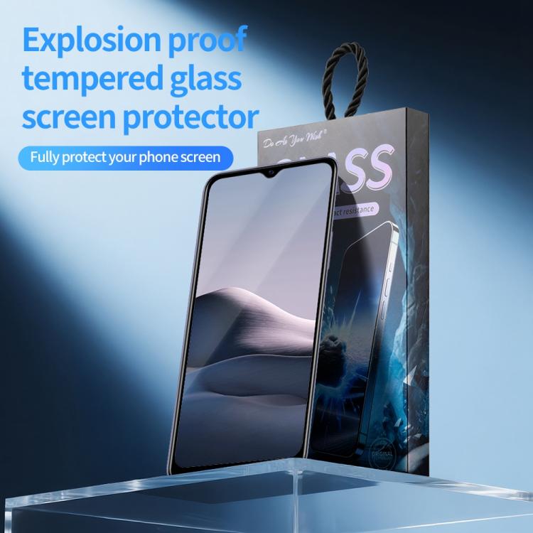 For vivo Y20 / Y20i / Y20A / Y20s 5pcs / Pack Do As You Wish Silk Screen Printed HD Tempered Glass Film - Black