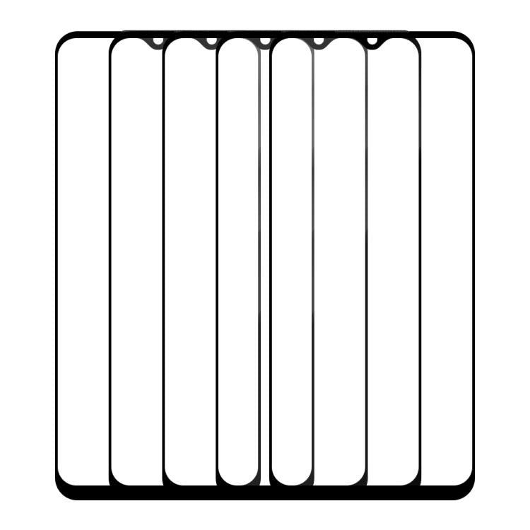For vivo Y22s / Y22 5pcs / Pack Do As You Wish Silk Screen Printed HD Tempered Glass Film - Black