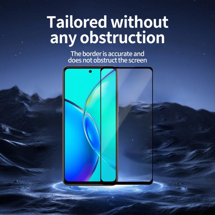 For vivo Y27s 5pcs / Pack Do As You Wish Silk Screen Printed HD Tempered Glass Film - Black