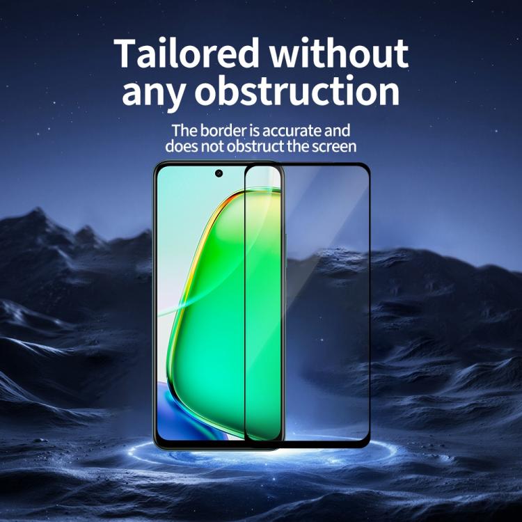 For vivo Y28 4G 5pcs / Pack Do As You Wish Silk Screen Printed HD Tempered Glass Film - Black