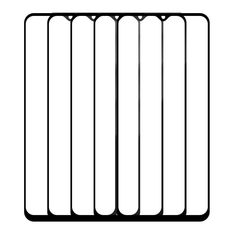 For vivo Y28s 5pcs / Pack Do As You Wish Silk Screen Printed HD Tempered Glass Film - Black