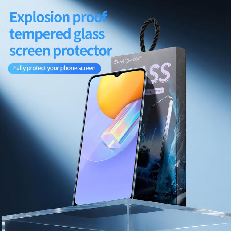 For vivo Y31 / Y31s 5pcs / Pack Do As You Wish Silk Screen Printed HD Tempered Glass Film - Black