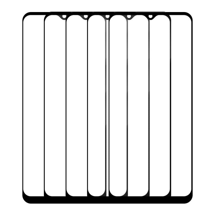 For vivo Y33 / Y33s / Y33e 5pcs / Pack Do As You Wish Silk Screen Printed HD Tempered Glass Film - Black