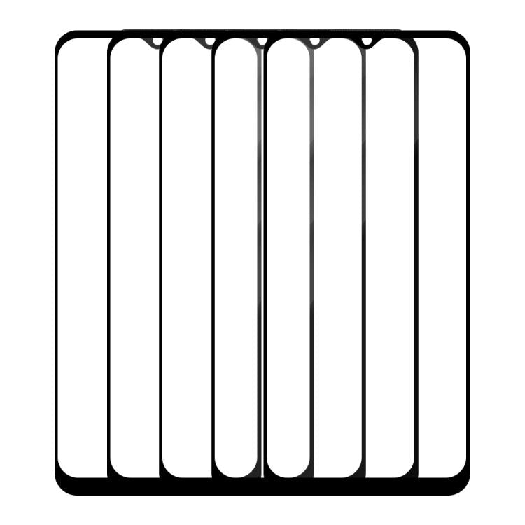 For vivo Y53s 5pcs / Pack Do As You Wish Silk Screen Printed HD Tempered Glass Film - Black
