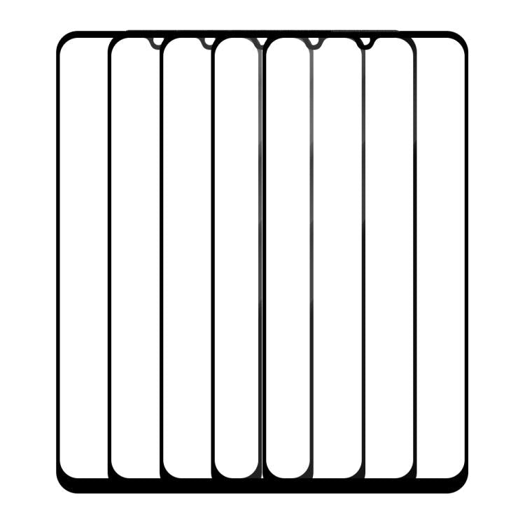 For vivo Y55 5G 5pcs / Pack Do As You Wish Silk Screen Printed HD Tempered Glass Film - Black