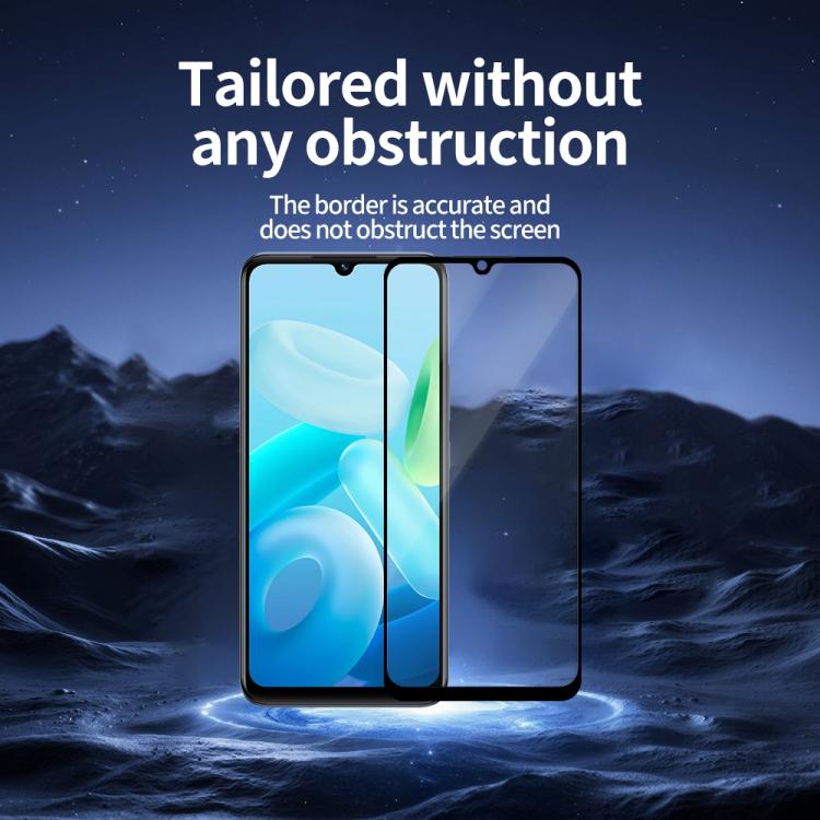 For vivo Y71t 5pcs / Pack Do As You Wish Silk Screen Printed HD Tempered Glass Film - Black