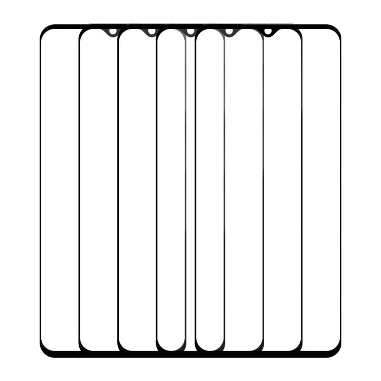 For vivo Y77e 5pcs / Pack Do As You Wish Silk Screen Printed HD Tempered Glass Film - Black