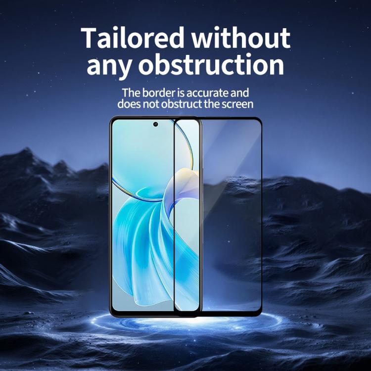 For vivo Y100i 5pcs / Pack Do As You Wish Silk Screen Printed HD Tempered Glass Film - Black