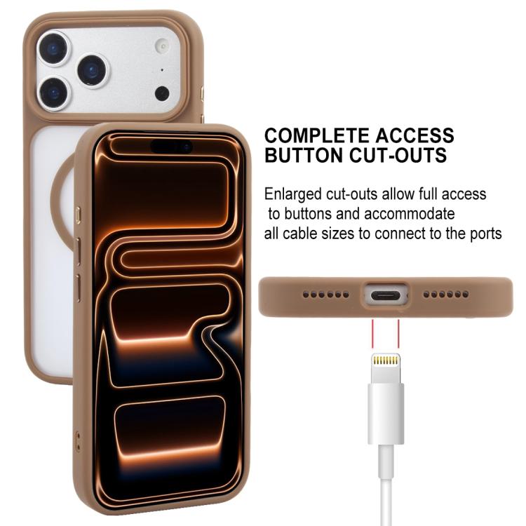 For iPhone 17 Pro Max GEBEI Jazz Series Skin Feel Frosted MagSafe Phone Case
