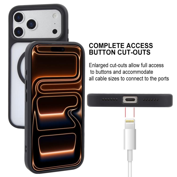For iPhone 17 Pro Max GEBEI Jazz Series Skin Feel Frosted MagSafe Phone Case