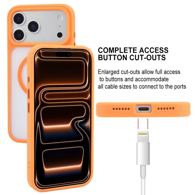 For iPhone 17 Pro GEBEI Jazz Series Skin Feel Frosted MagSafe Phone Case