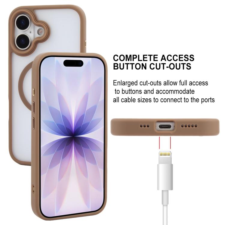 For iPhone 17 GEBEI Jazz Series Skin Feel Frosted MagSafe Phone Case
