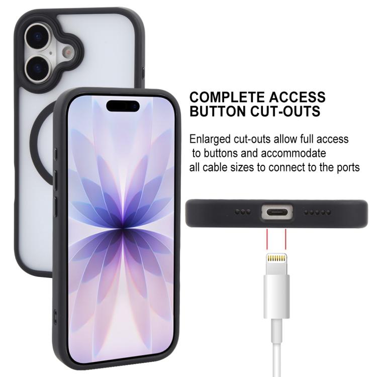 For iPhone 17 GEBEI Jazz Series Skin Feel Frosted MagSafe Phone Case