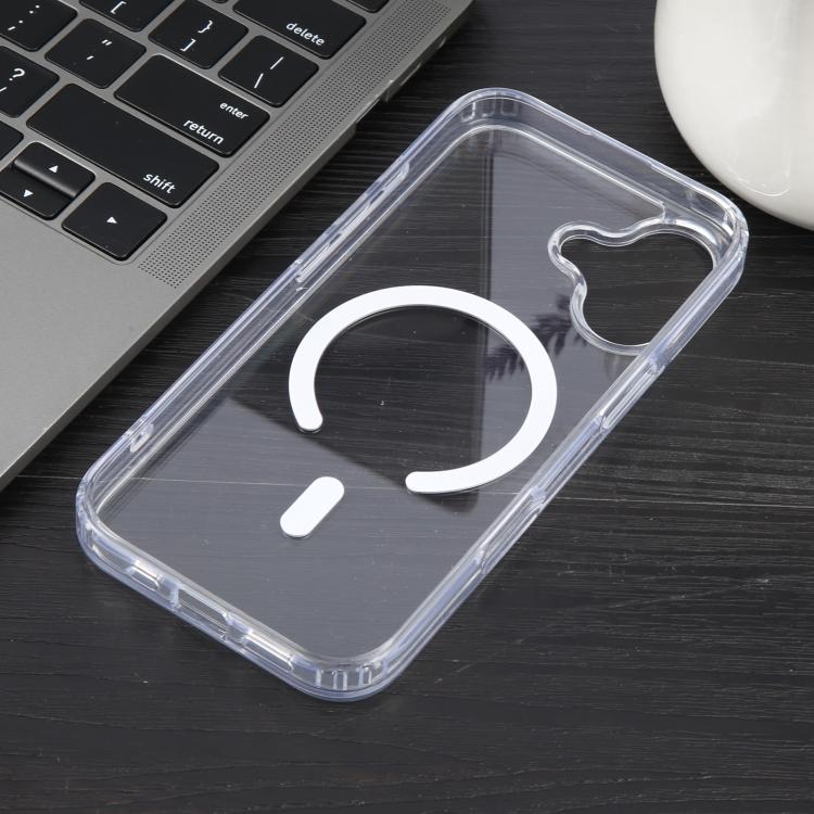 For iPhone 17 GEBEI Jazz Series MagSafe Clear Acrylic Phone Case - Transparent