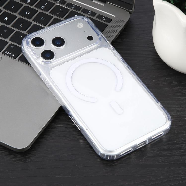 For iPhone 17 Pro Max GEBEI Jazz Series MagSafe Clear Acrylic Phone Case - Transparent