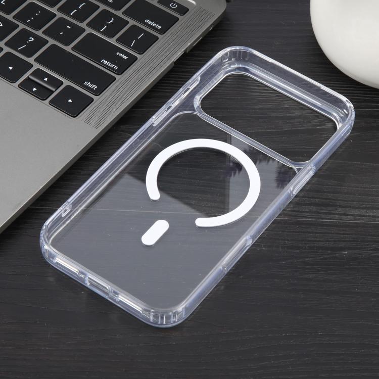 For iPhone 17 Pro Max GEBEI Jazz Series MagSafe Clear Acrylic Phone Case - Transparent