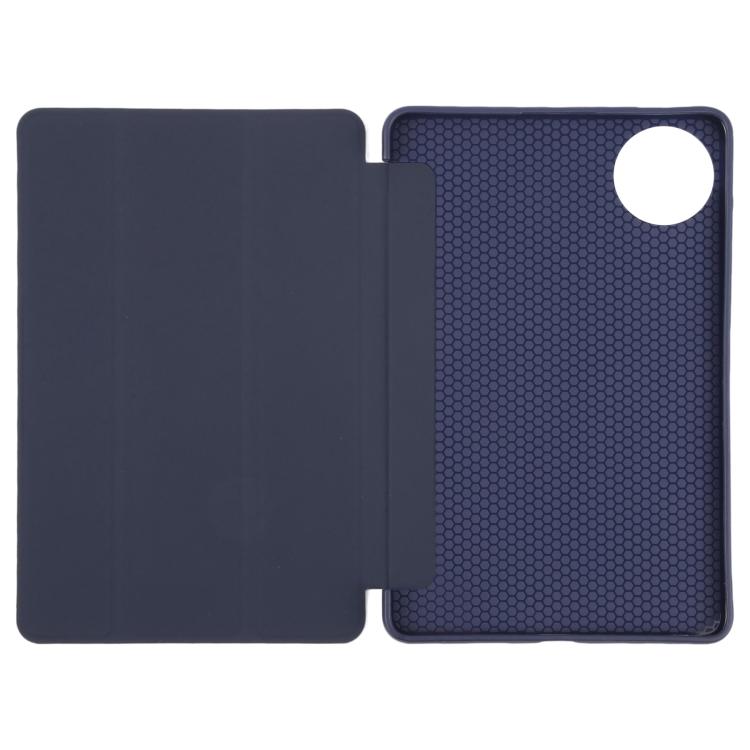 For Huawei MatePad Mini 2025 GEBEI 3-folding Holder Shockproof Flip Leather Tablet Case