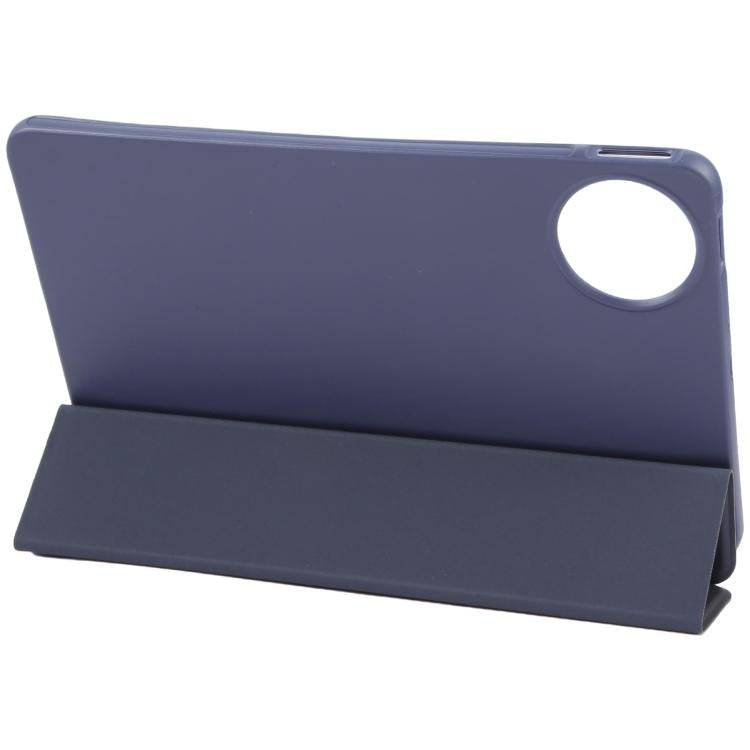 For Huawei MatePad Mini 2025 GEBEI 3-folding Holder Shockproof Flip Leather Tablet Case