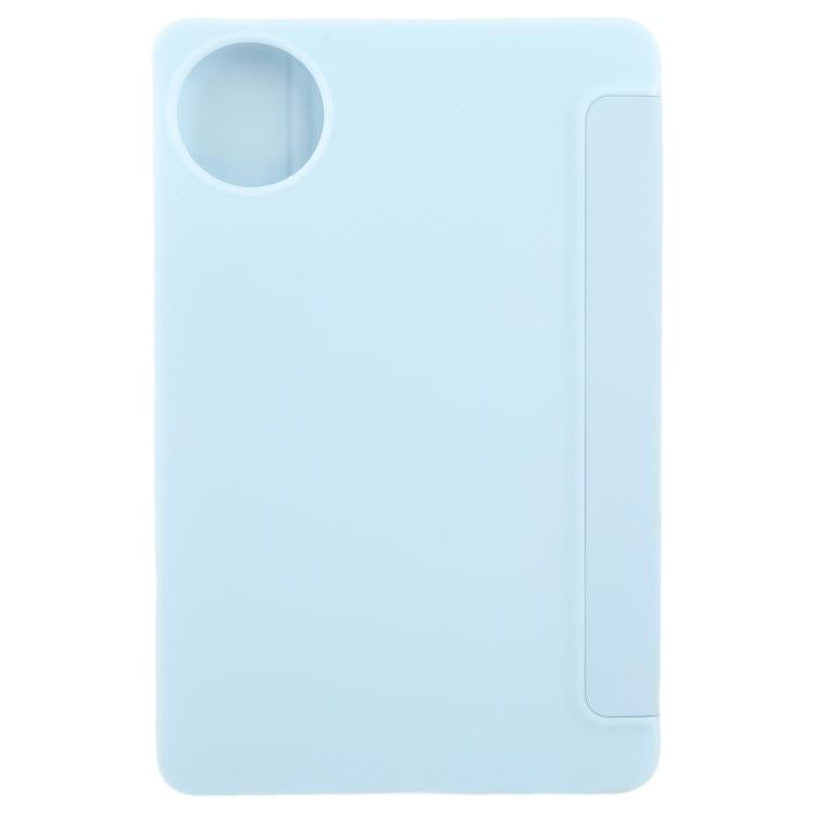 For Huawei MatePad Mini 2025 GEBEI 3-folding Holder Shockproof Flip Leather Tablet Case