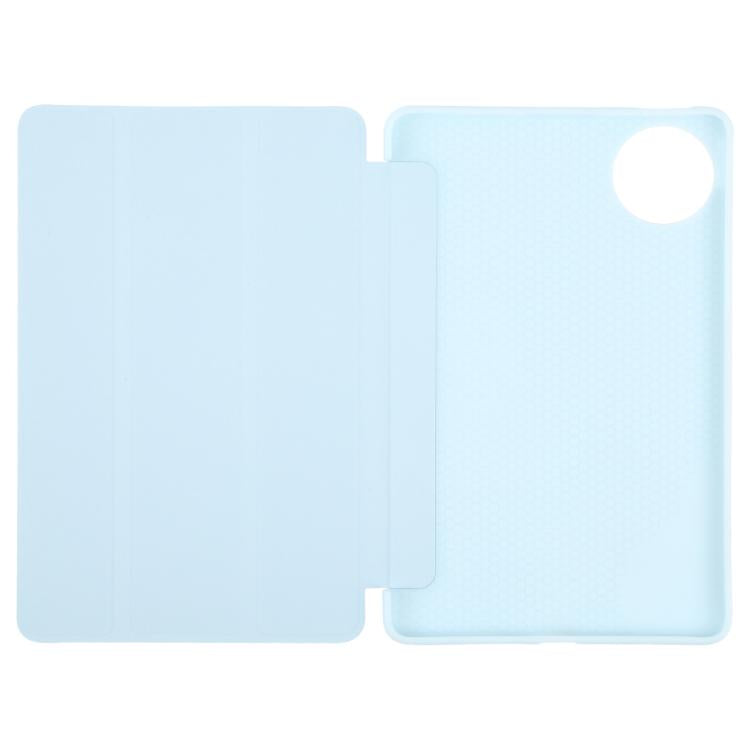 For Huawei MatePad Mini 2025 GEBEI 3-folding Holder Shockproof Flip Leather Tablet Case