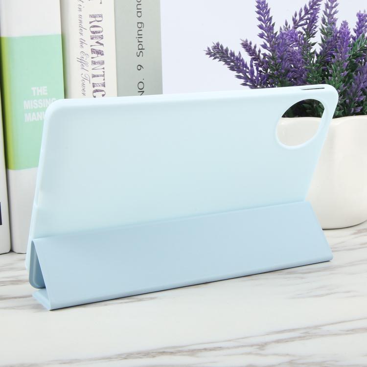 For Huawei MatePad Mini 2025 GEBEI 3-folding Holder Shockproof Flip Leather Tablet Case
