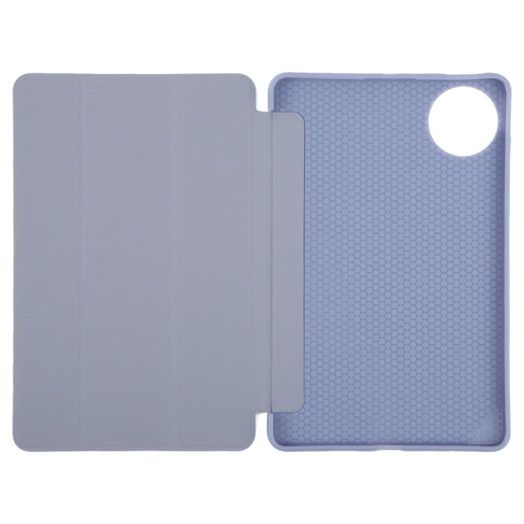 For Huawei MatePad Mini 2025 GEBEI 3-folding Holder Shockproof Flip Leather Tablet Case