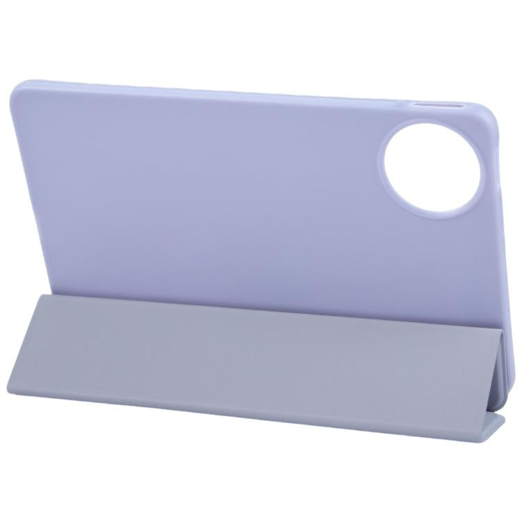 For Huawei MatePad Mini 2025 GEBEI 3-folding Holder Shockproof Flip Leather Tablet Case