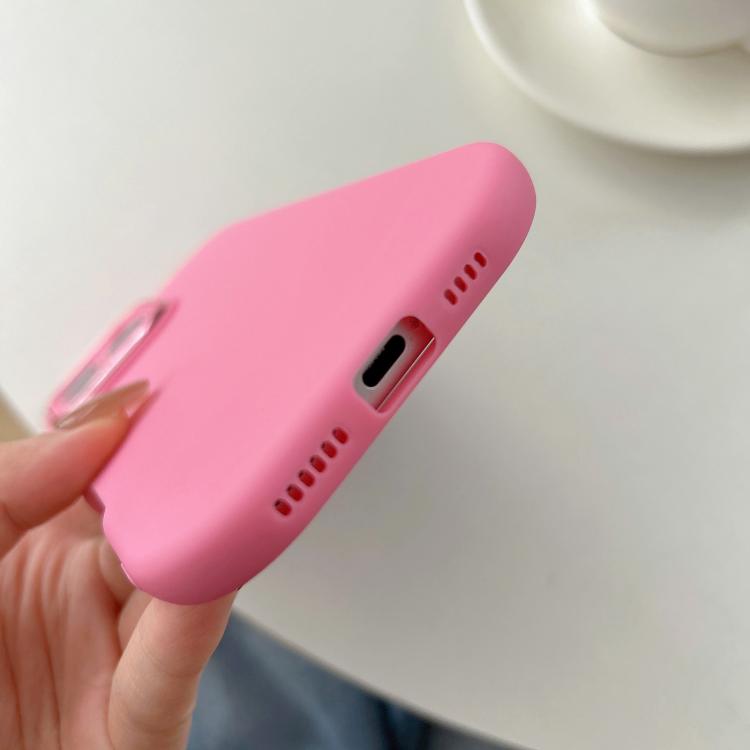 For iPhone 16 Pro Max Fat Dun Solid Color Metal Photo Frame TPU Phone Case