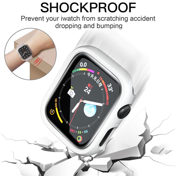 For Apple Watch Series 9 / 8 / 7 41mm xDfind PC Frosted Hollow Half Coverage Watch Cover