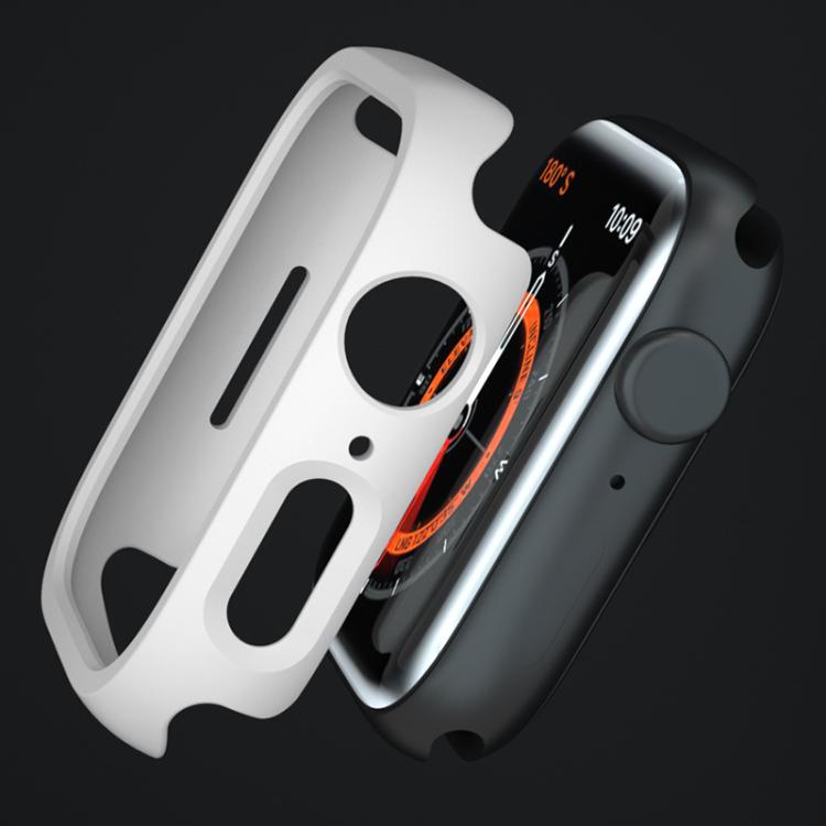For Apple Watch Series 9 / 8 / 7 41mm xDfind PC Frosted Hollow Half Coverage Watch Cover