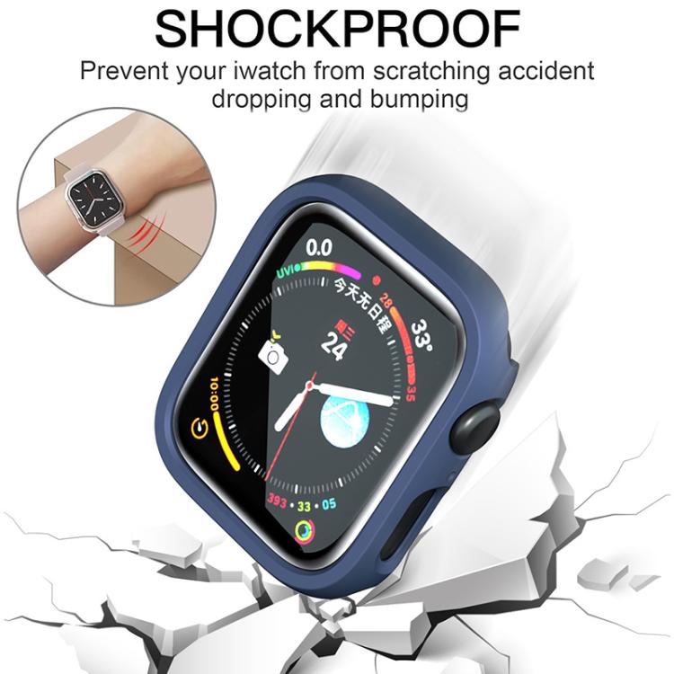 For Apple Watch Series 9 / 8 / 7 41mm xDfind PC Frosted Hollow Half Coverage Watch Cover