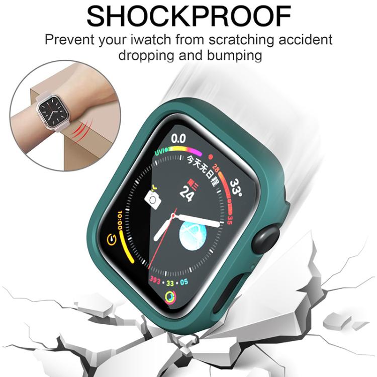 For Apple Watch Series 9 / 8 / 7 41mm xDfind PC Frosted Hollow Half Coverage Watch Cover
