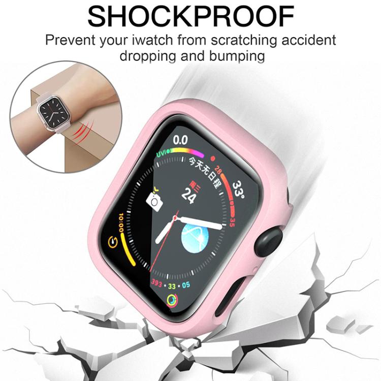 For Apple Watch Series 9 / 8 / 7 41mm xDfind PC Frosted Hollow Half Coverage Watch Cover