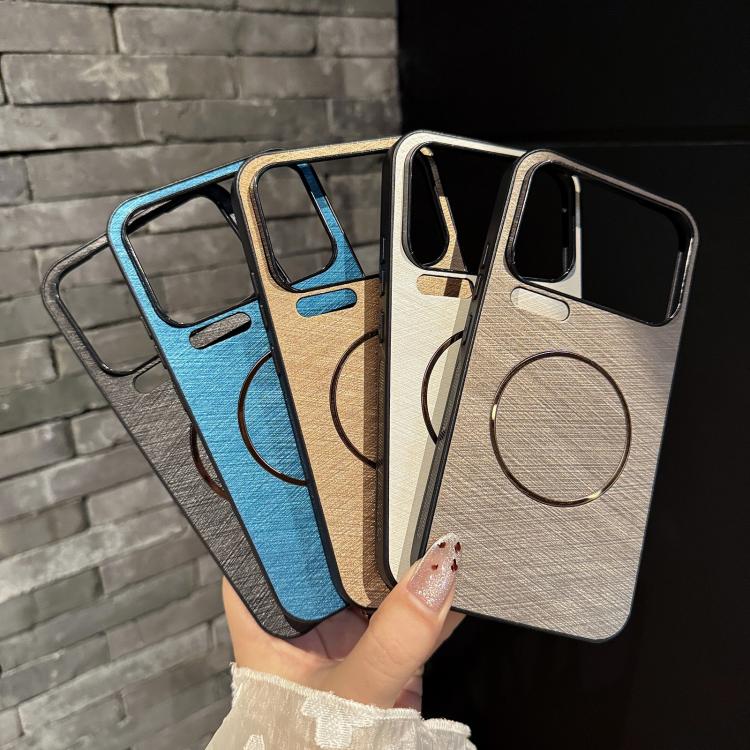 For Xiaomi 17 Pro Gold Line Texture Magsafe PC Phone Case